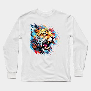 Panther Animal Freedom World Wildlife Wonder Abstract Long Sleeve T-Shirt